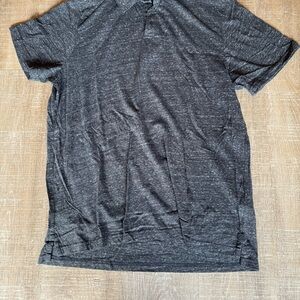 Men's Black Heather Polo Shirt